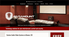 Desktop Screenshot of paramount-av.com