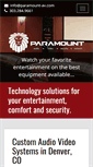 Mobile Screenshot of paramount-av.com